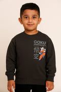 BOYS COTTON SWEAT SHIRT GOKU │ CHARCOAL